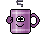 mug waving Slack emoji