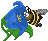 bee flower Slack emoji