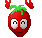 strawberry jamming Slack emoji