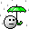 raining Slack emoji