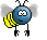 blue bee Slack emoji