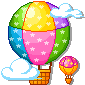hot air balloon Slack emoji