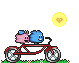 2 person bicycle Slack emoji