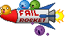 fail rocket Slack emoji