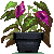 purple anthurium Slack emoji