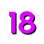 number 18 purple Slack emoji