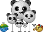 panda balloon army Slack emoji