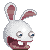rabbit rainbow laser Slack emoji