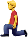 kneeling Slack emoji