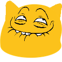 meow creepy grin Slack emoji