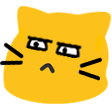 meow glare sad Slack emoji