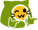 meow comfy fingerguns Slack emoji