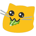 meow nom leafygreens Slack emoji