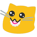 meow nom fishcake Slack emoji
