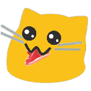 meow nom meat Slack emoji