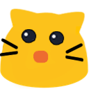 meow surprised Slack emoji