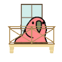balcony parrot Slack emoji