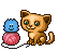 kitty licking boy Slack emoji