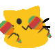 meow maracas slow Slack emoji