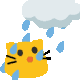 meow enjoy rain Slack emoji