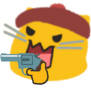 meow gun ree Slack emoji