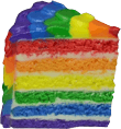 rainbow cake slice Slack emoji