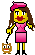woman with dog Slack emoji