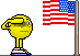 saluting the flag Slack emoji