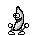 bananadance colorless Slack emoji