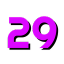 number 29 bright purple Slack emoji