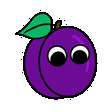 plum egg Slack emoji