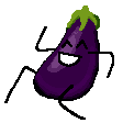 eggplant dance Slack emoji