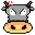 angry cow Slack emoji