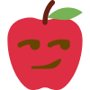 apple smirk Slack emoji