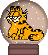 garfield snowglobe Slack emoji