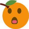 amazed orange Slack emoji