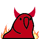 devil parrot Slack emoji
