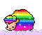 rainbow sheep Slack emoji
