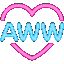 aww neon Slack emoji