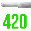 green numbers 420 Slack emoji