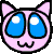 mew big eyes Slack emoji