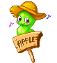 apple sign worm Slack emoji