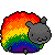 sheepy black Slack emoji