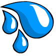 water drops Slack emoji