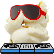 popcorn dj Slack emoji