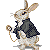 white rabbit Slack emoji