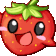 waving strawberry Slack emoji