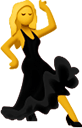 black dress Slack emoji