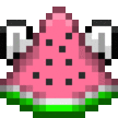 winged watermelon Slack emoji