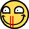 nosebleed grin Slack emoji